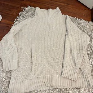 Beige Aerie Turtleneck Sweater